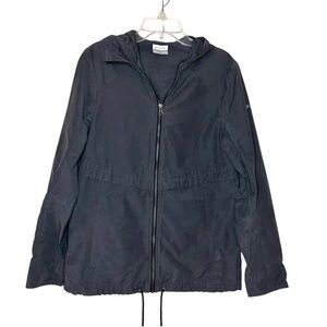 Columbia jacket lightweight gray cotton nylon spring size small